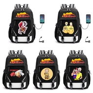 One-Punch Man anime backpack USB Charging backpack, large-capacity student schoolbag, outdoor travel