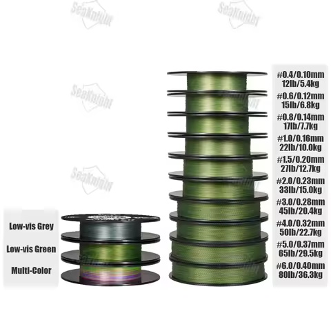 2025 SeaKnight NEW W4 Series Line 4 Strands Braided Line Power 12-80LB 300M/500M 0.4#-6.0# Sea Bass 