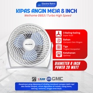 Welhome 0853 8 Inch Desk Fan 8 Inch Desk Fan 8 Inch Energy Saving Fan 28 Watt