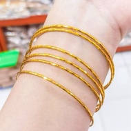 Luxury Design Titanium Carved Keroncong Bracelet 6-Piece Non-FadingELEGAN Titanium Bracelet
