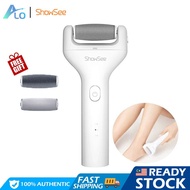 Showsee Electric Foot File Pedicure Tools B1-W Feet Callus Remover for Cracked Heels and Dead Skin