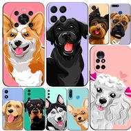 Case For Huawei y6 y7 2018 Honor 8A 8S Prime play 3e Phone Cover Soft Silicon Funny Lovely Dogs