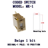 【COOL】 BCD Code Binary Output Switches Thumbwheel Switches 0-9 Terminal Block 0-9Digits Decimal Code