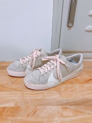 Nike麂皮奶茶色+淡粉色 夢幻鞋