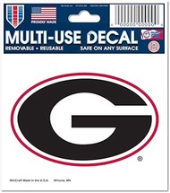 WinCraft NCAA University of Georgia 91283011 Multi-Use Decal, 3" x 4"