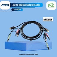 ATEN 2L-7D02UH KVM Cable 1.8M USB HDMI KVM Cable with Audio
