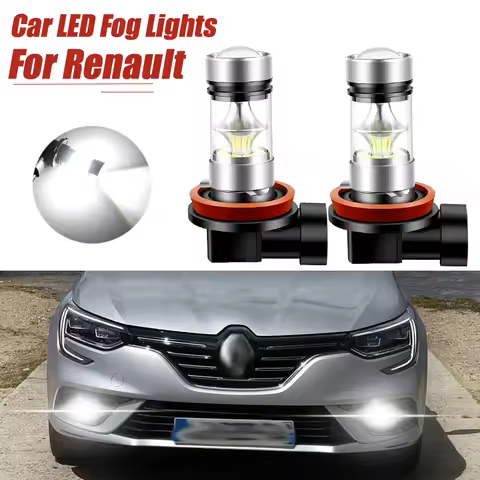 2x For Renault Megane 2 3 4 2003-2018 For Renault Megane CC 2010-2017 LED H8 H11 Fog Light Bulb Car 