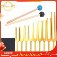 [Hot-Sale] Tuning Forks Set 9Pcs 174/285/396/417/528/639/741/852/963Hz Tuning Fork, Sound Healing To