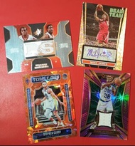 四角超靚 S Curry SOLD OUT / Marcus Smart #/99 JERSEY PATCH $140 / Andre Iguodala & A Miller SPx Dual JER