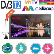 LEADSTAR 16 Inch Portable Mini Digital TV Support DVB-T2 Hevc H265 10Bit Code Car Tv Kitchen TV Dolby AC3