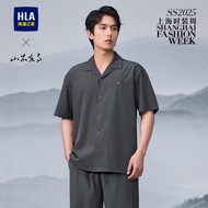 Casual Short Sleeve Embroidered Shirt New National Style Fashion Mens Clothing HLA HaiLan Home Stand