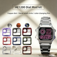 Ready Stock Copper Metal Dial Round Sticker Color Change Mod Accessories For Casio 3299 AE-1200 Watc