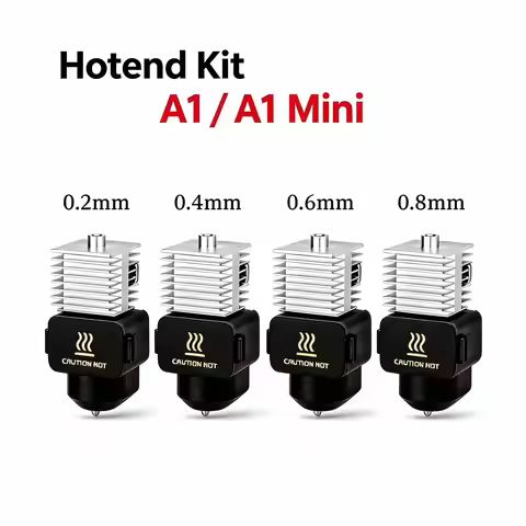 Upgrade Hotend Kit For Bambu Lab A1 A1mini Integrated High Flow One-Piece Stainless Steel Nozzle 3D 