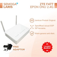 [𝗖𝗔𝗦𝗜𝗡𝗚 & 𝗙𝗜𝗥𝗠𝗪𝗔𝗥𝗘 𝗕𝗔𝗥𝗨!] Modem ZTE F477 V1 EPON Onu - Router Wifi Indoor AP 2.4Ghz Free Adaptor 12V