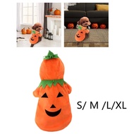 [Leipupa] Pet Halloween Pumpkin Costume Funny Halloween Dog Costume for Cats Party