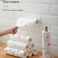 APPORTUNIAPY 1Roll/400Sheets One-Time Dishcloth, Degreased Dry Wet Dual-Use Disposable Lazy Cleaning