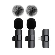 Dual Mic Clip On Wireless K9 Microphone Clip On Wireless Mic Clip On Bluetooth Hpplug & Play