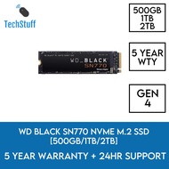 WD BLACK SN770 500GB/1TB/2TB GEN 4 M.2 NVME Internal SSD [2022 Edition]