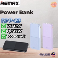 Remax Slim Powerbank 10000mAh / 20000mAh USB and Type C output PD 12W power bank 5V / 2.4A RPP-23 RPP-26
