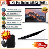 MBook Pro A1502 with Retina Display Intel Core i5 2.7GHz, (13.3-Inch, 8GB, 128GB) - Silver