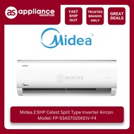 Midea 2.5HP Celest Split Type Inverter Aircon FP-53AST025KEIV-F4