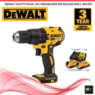 Dewalt DCD7771D2-B1 13mm ( 3/8" ) 20V Brushless Cordless Drill Driver ( DCD7771D2 , DCD7771 , DCD777