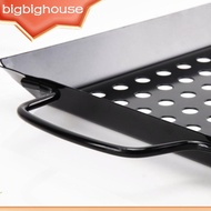 【Biho】1/2/3 Non-Stick BBQ Barbecue Camping Grill Pans Meat Vegetables Fish Topper Tray