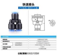 職人工具 水族用品 風管配件 高.低壓 風管分插閥（人字型三通) 空氣馬達與CO2的風管連接 快速接頭