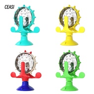 CEASI Cat Treats Dispenser Toy, 360° Rotating Improve IQ Slow Feeder,  Interactive Rotatable Wheel D