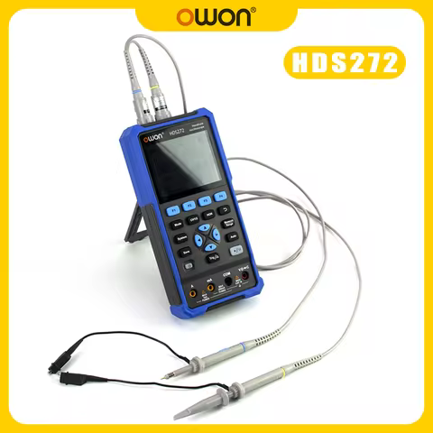 OWON HDS272 HDS272S Digital Oscilloscope, 3-In-1 Handheld Oscilloscope, 3-Channel 1MHz Bandwidth, Mu
