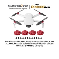 Sunnylife DJI Mini 2/DJI Mini SE/DJI Mini 2 SE/4Pcs/Set Aluminum Alloy Motor Covers Dustproof Protec