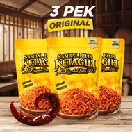 3 Balang ( Original ) Sambal Bilis Ketagih Viral ( Tanpa Biji Cili & Garing )