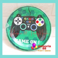 [DV88] Game On | Online Game Paper Plate (10pcs per pack)