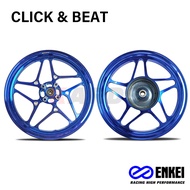 Enkei CNC Mags for Honda Click 125 Click 150 BeAT Carb BeAT Fi 1.85x2.15x14 (pair)