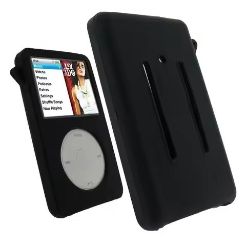 Silicone Rubber Skin Soft Case Cover for iPod Classic Video 80GB/160GB thin