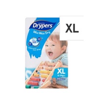 Drypers Wee Wee Dry Disposable Diaper XL 12-17kg 50 Pieces-g
