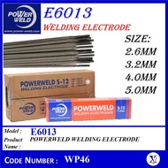 WG46- WP46- [1KG] OR [5.0KG] S12 E6013 POWERWELD WELDING ELECTRODE | CHIYODA WELDING ROD | SIZE: 2.6