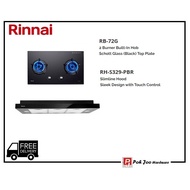 Rinnai Hob + Hood Package