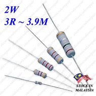 3R ~ 3.9M 10PCS 2W Carbon Film Resistor 5%