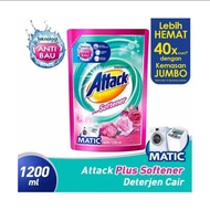 Attack Deterjen Cair Plus Softener 1200 ml