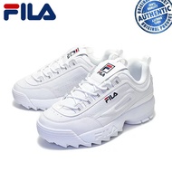 FILA Unisex Disruptor 2 White Sneakers 100% Authentic FILA Korea (Note~ One Size-up)