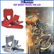 Forklift mb118, Motorcycle front wheel clamp, motor front wheel clamp, mbiker fixed front wheel clam