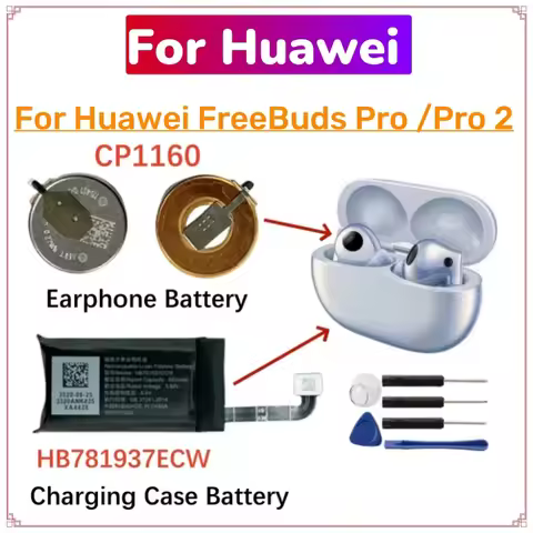 Bluetooth Earphone Battery CP1160 HB781937ECW Charging Case Battery For Huawei FreeBuds Pro / FreeBu