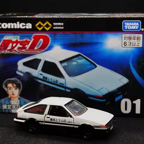 New TAKARA TOMY Tomica Initial D Fujiwara Takumi AE86 Simulation Alloy Die-cast Sport Car Model Coll
