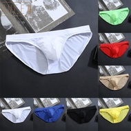【Final Clear Out】Underwear Ice silk Sexy Low Waist Men Shorts Triangle Briefs Y Pouch Bikini