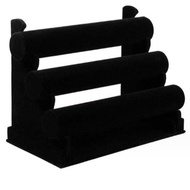 Display Stand Craft Jewelry Show Case Rack Holder Black Velvet Necklaces Show Chest Pendant Necklace