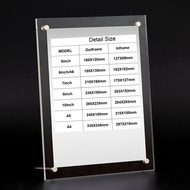 Desktop mica photo frame A4 A5 A6 A7 B4 B5 B6 frame home decor hiasan dinding