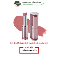 3CE Blur Matte Lipstick 4g Smooth, Matte, light | Official Store Lip Make up Cosmetic