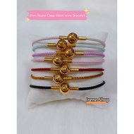 2mm Round Clasp Waterproof Steel Wire/Leather Bracelet