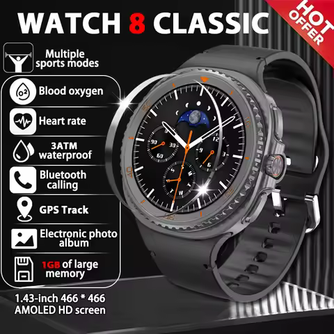 2026 New DT Watch 8 Ultra Smart Watch Men 1GB Memory Video GPS NFC 47mm AMOLED Fitness Sports Tracke